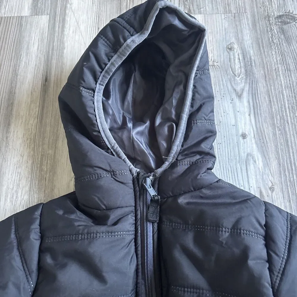 NWT Body Glove Hooded Quilted Black Puffer Coat Winter Down Jacket Toddler 2T